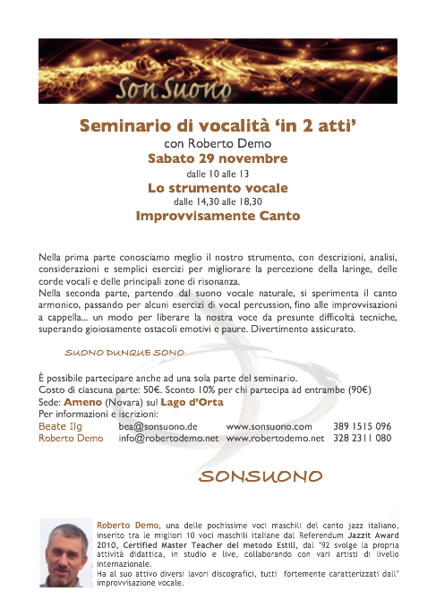 SON SUONO Seminario in 2 atti_29 11